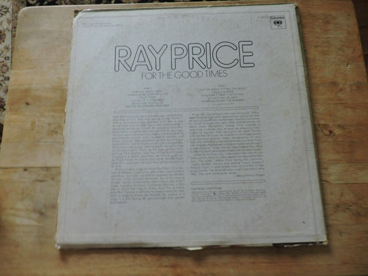 Ray Price For The Good Times Vinyl Album