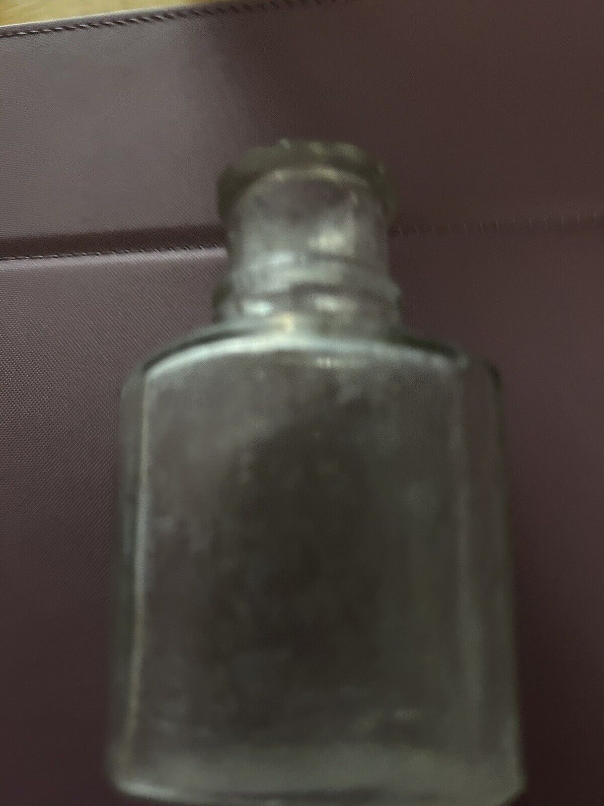 Vintage TEABERRY FOR THE TEETH AND BREATH GLASS BOTTLE 3.25X2.X1 INCHES