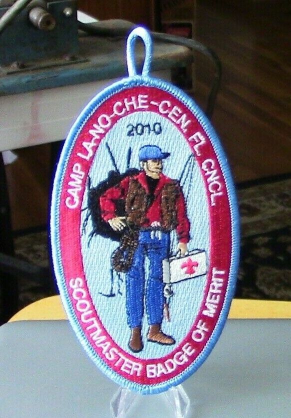 BSA: Camp LA-NO-CHE 2010 Scoutmaster Badge of Merit, CFC Button Patch