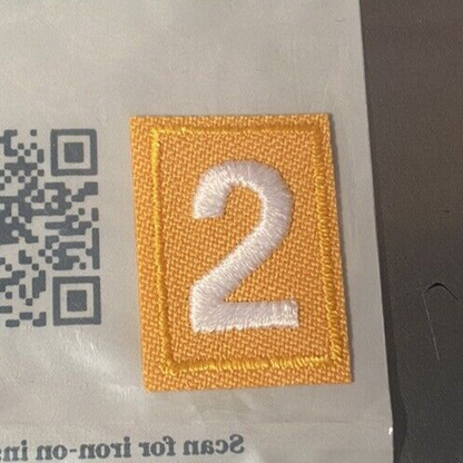 Official Girlscout Daisy Uniform Unit Number (2)  Patch (Brand New)