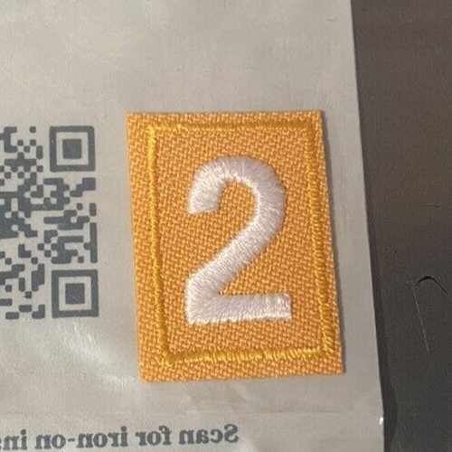 Official Girlscout Daisy Uniform Unit Number (2)  Patch (Brand New)