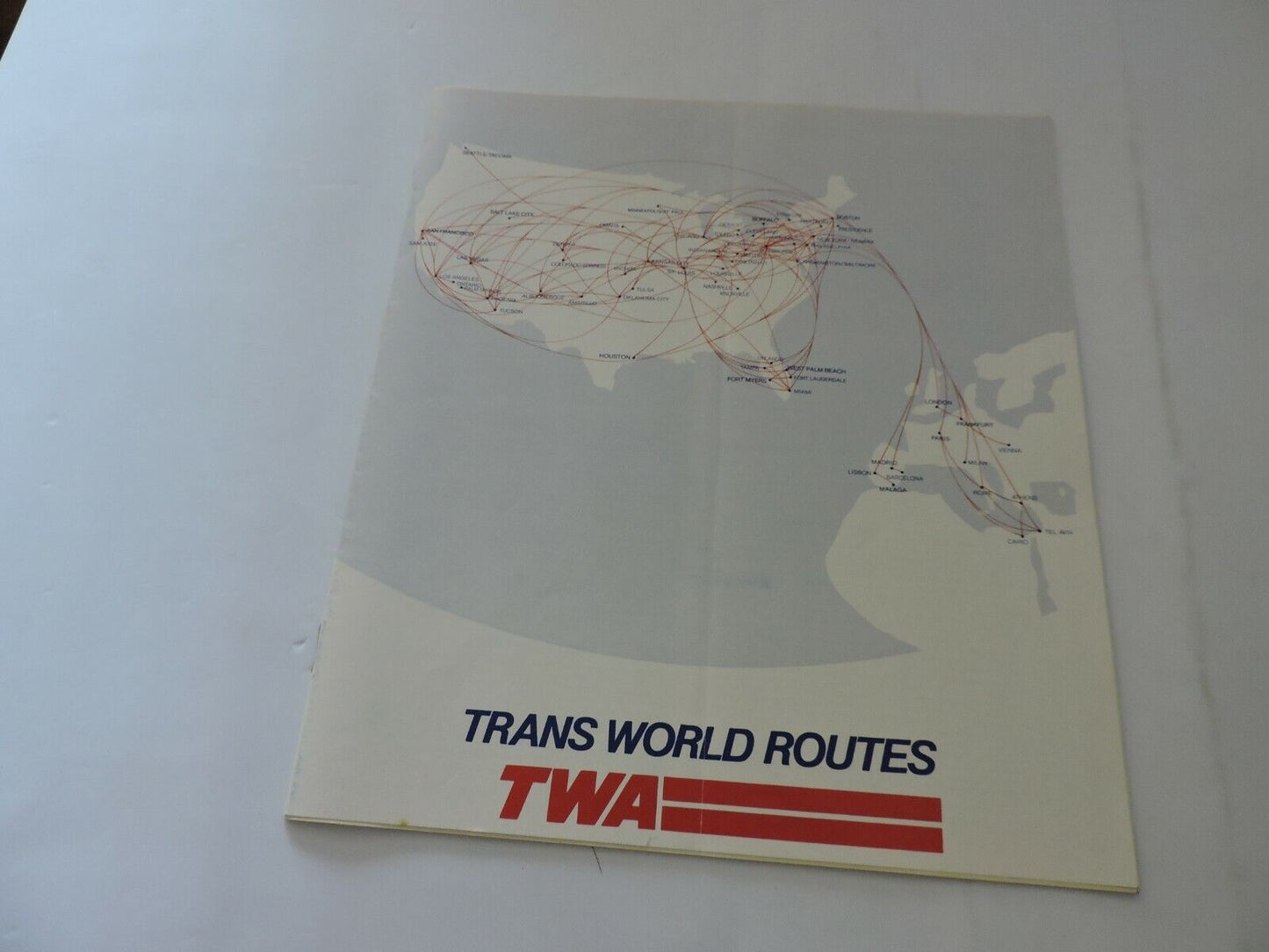 TWA  TIMETABLE FEBRUARY 1-FEBRUARY 29, 1980