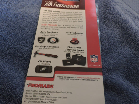 NFL Colts Vanilla Air Freshener