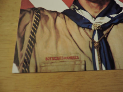 BSA/NORMAN ROCKWELL "WE TOO HAVE A JOB TO DO" BOY SCOUT 8X10 POST CARD