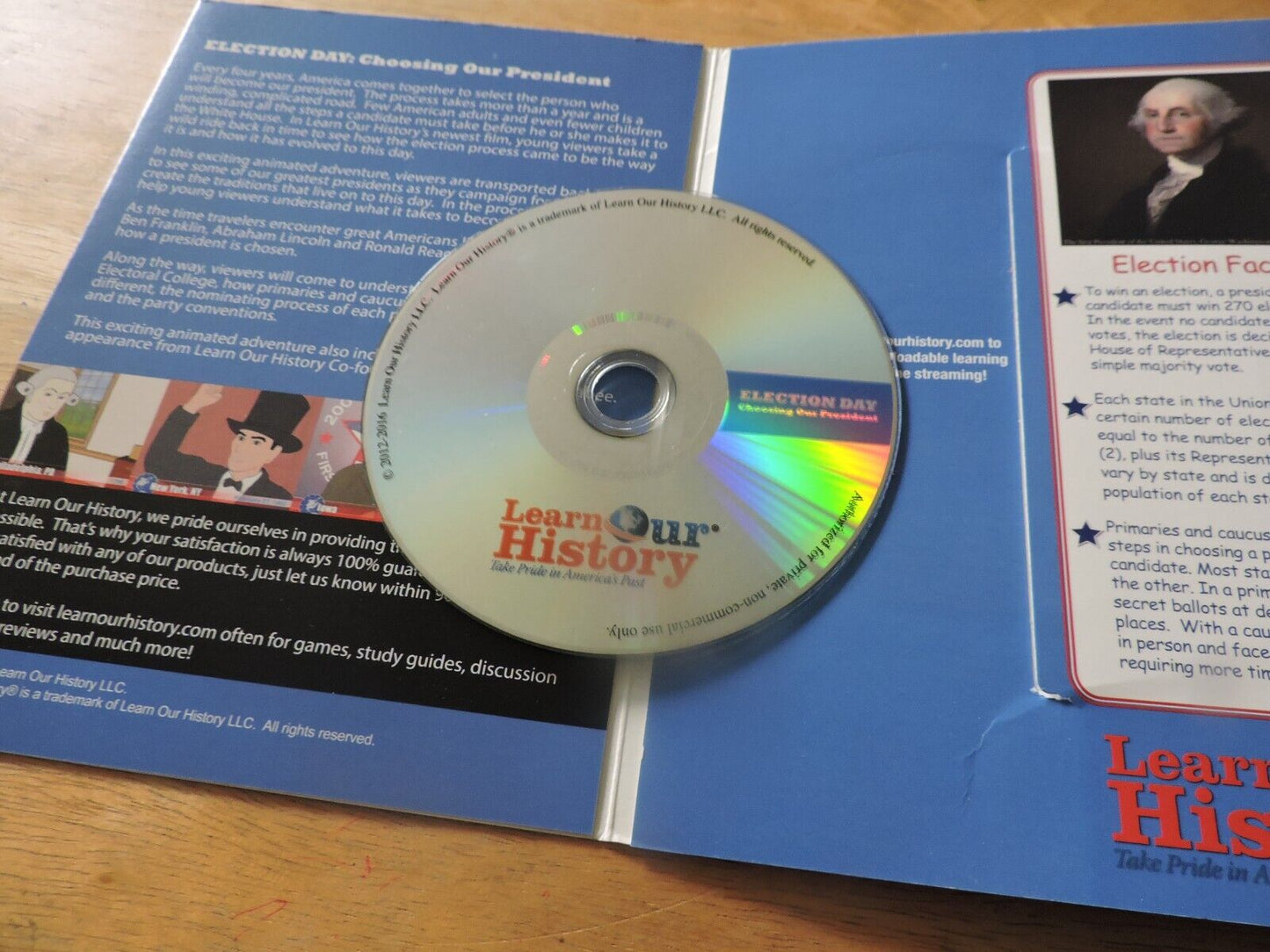 LEARN OUR HISTORY:  ELECTION DAY, CHOOSING OUR PRESIDENT DVD 2013-2016