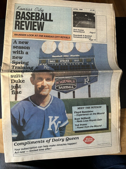 Kansas City Baseball Review Newspaper, April 1988