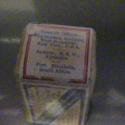 Vintage "RECKITT'S" Paris Blue,Soap Bar ~ NEW YORK, AUSTRALIA & AFRICA