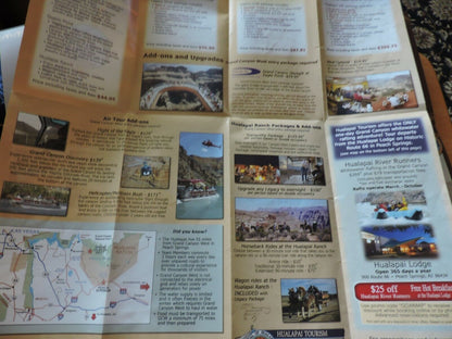 GRAND CANYON WEST-EXPERIENCE THE HUALAPAI LEGACY-guide and map-postcard-and more