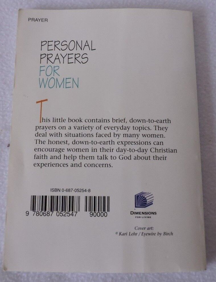 Personal Prayers for Women Softcover Book