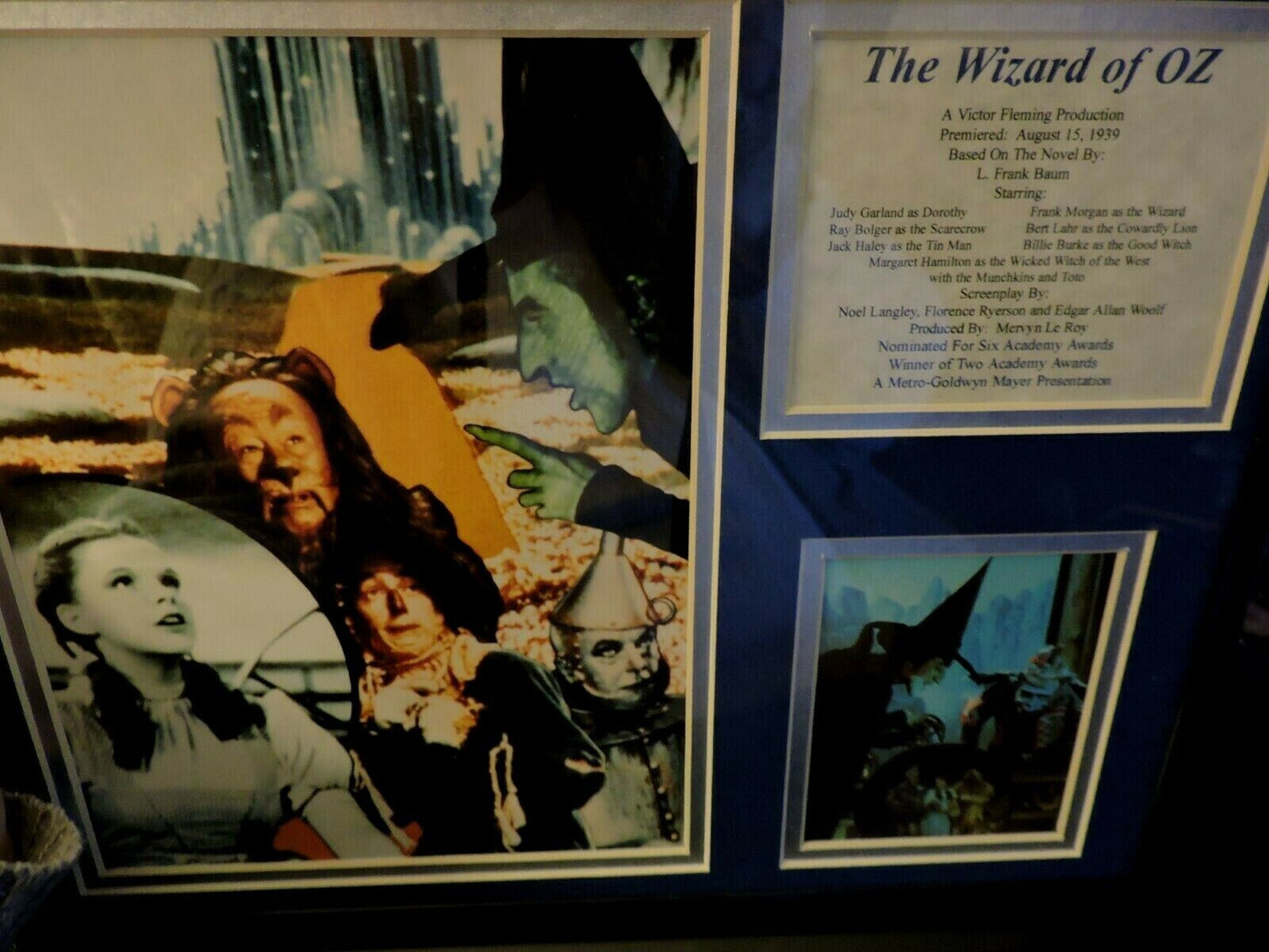 WIZARD OF OZ PICTURE COLLAGE 14X11 INCHES