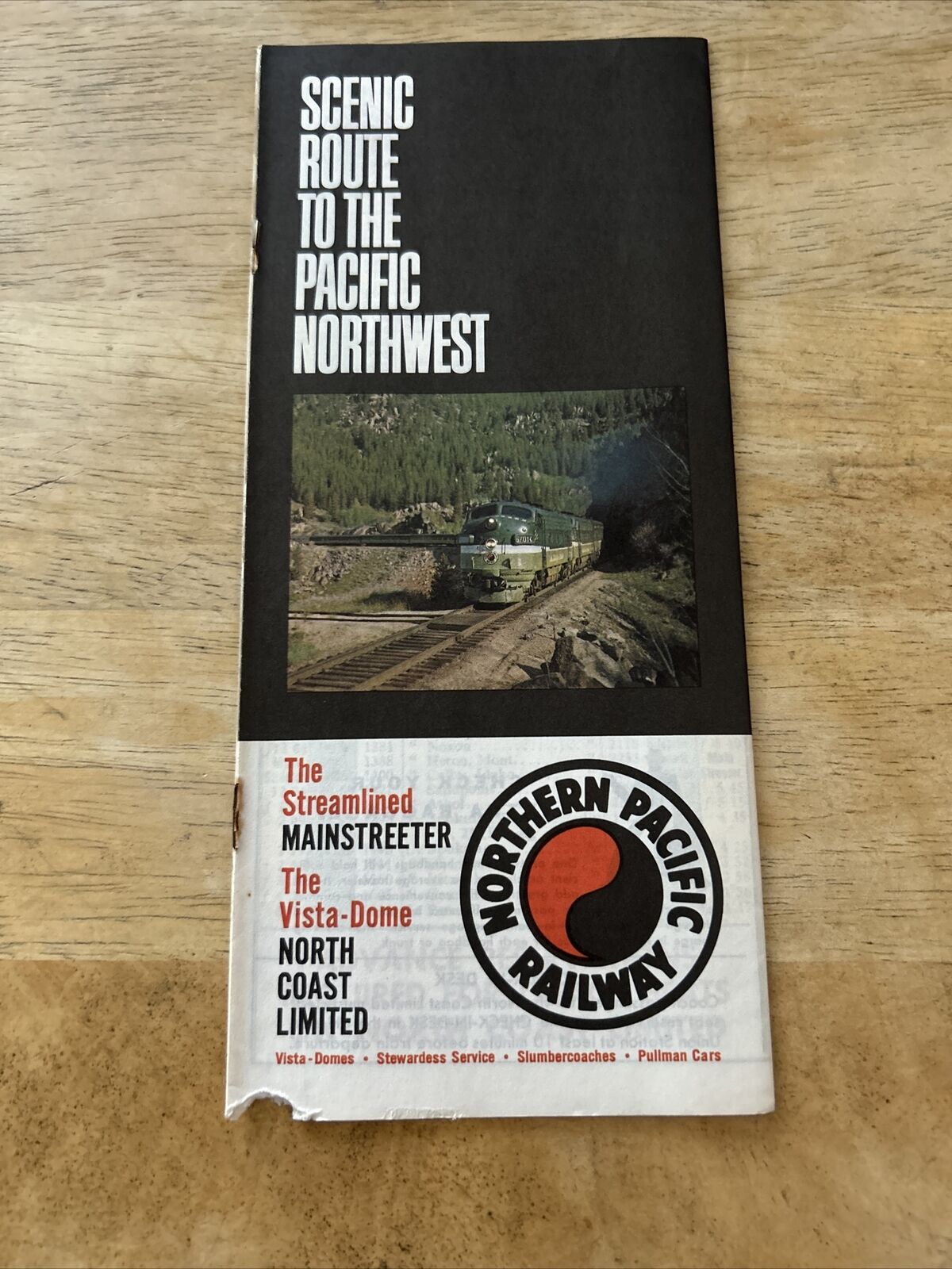 Northern Pacific Railway Time Table August 18 1968