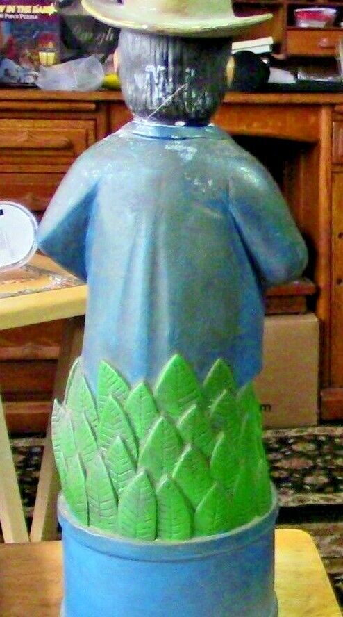 Vintage Hand Painted Porcelain Bourbon Decanter: "The Colonel"