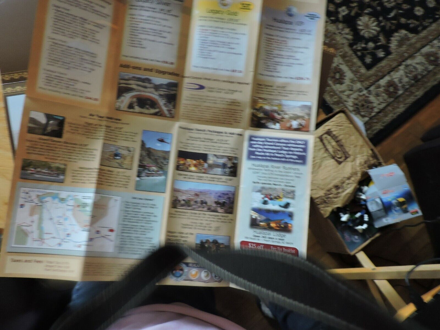 GRAND CANYON WEST-EXPERIENCE THE HUALAPAI LEGACY-guide and map-postcard-and more