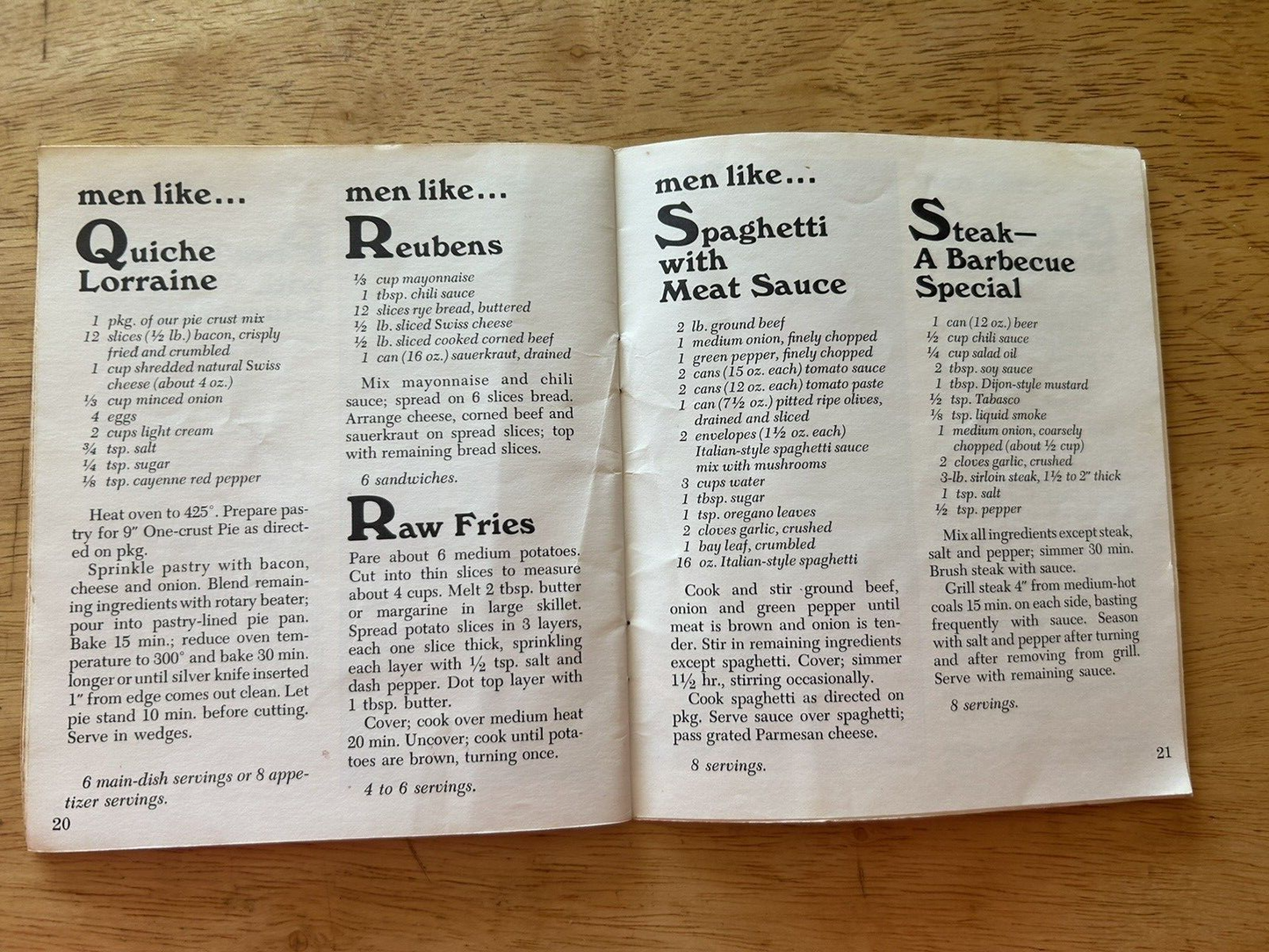 BETTY CROCKER'S FOODS MEN LIKE--1978