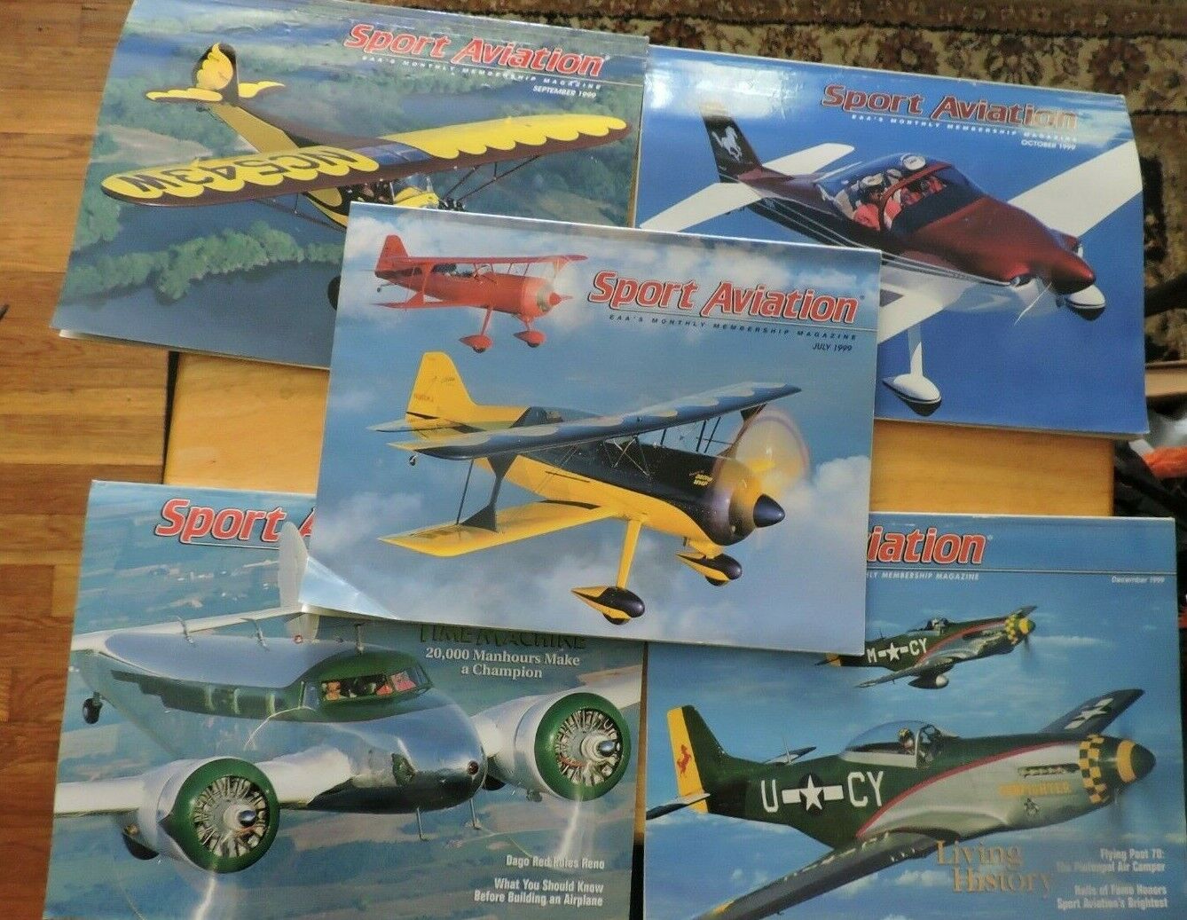 SPORT AVIATION EAA'S MONTHLY MAGAZINE, JULY, SEPTEMBER-DECEMBER 1999 (5)