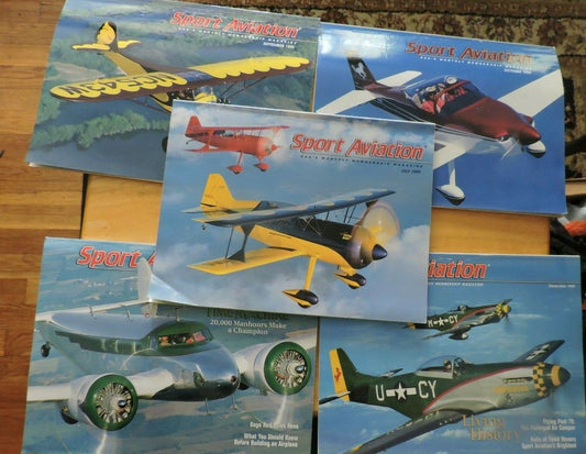 SPORT AVIATION EAA'S MONTHLY MAGAZINE, JULY, SEPTEMBER-DECEMBER 1999 (5)