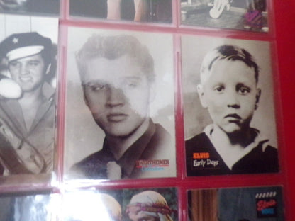 Lot of Elvis Trading Cards, Address Book, BD Card & Imperial Palace Flyer