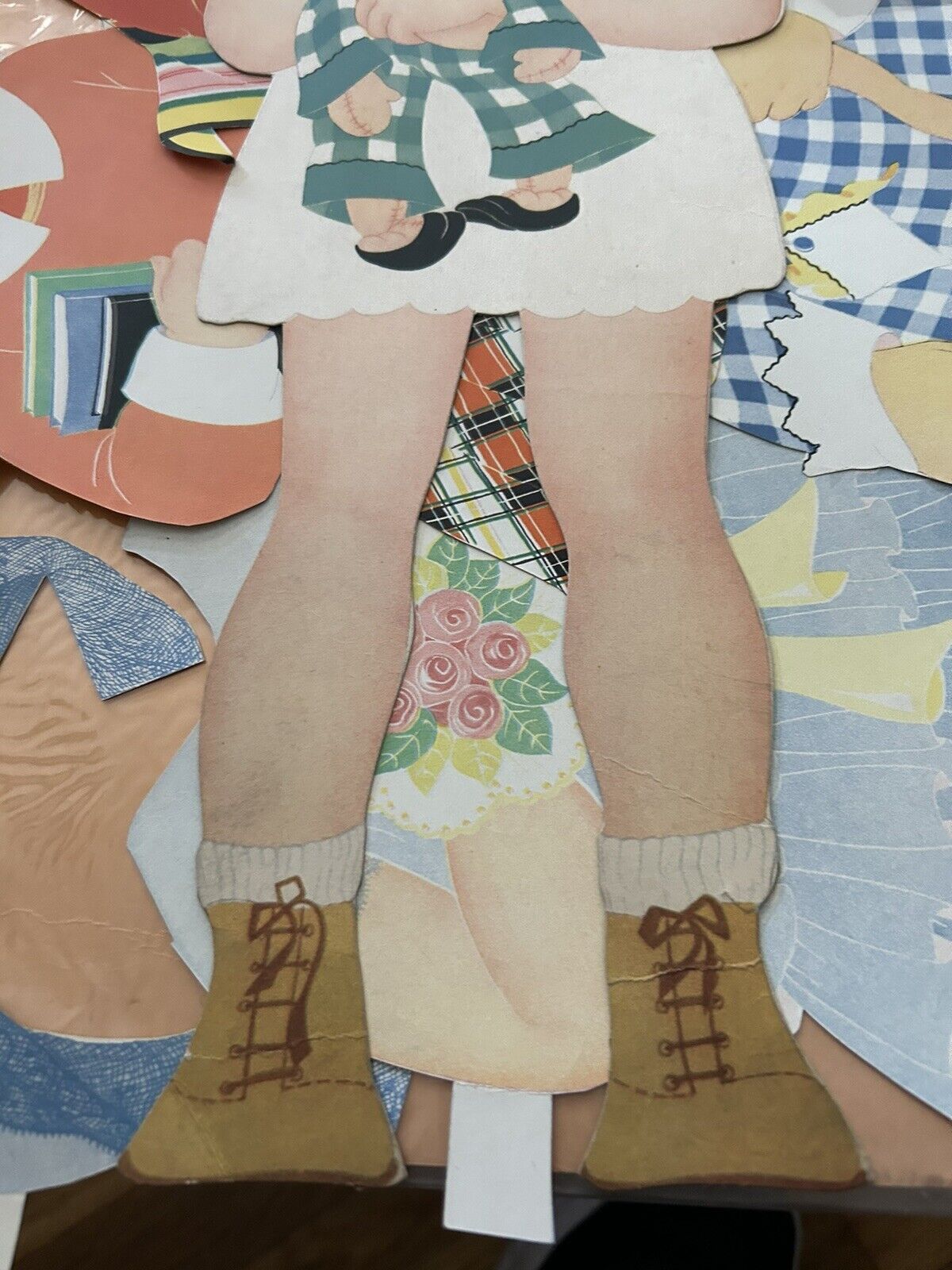 SALLY LOU FEMALE PAPER DOLL --19 INCHES TALL--1931--SAALFIELD