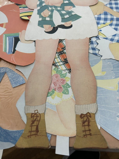SALLY LOU FEMALE PAPER DOLL --19 INCHES TALL--1931--SAALFIELD