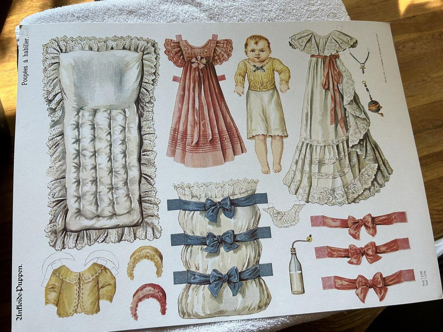 PAPER DOLLS:  POUPEES A HABILLER serie  7 2190  titel  7 2196 GERMAN VICTORIAN