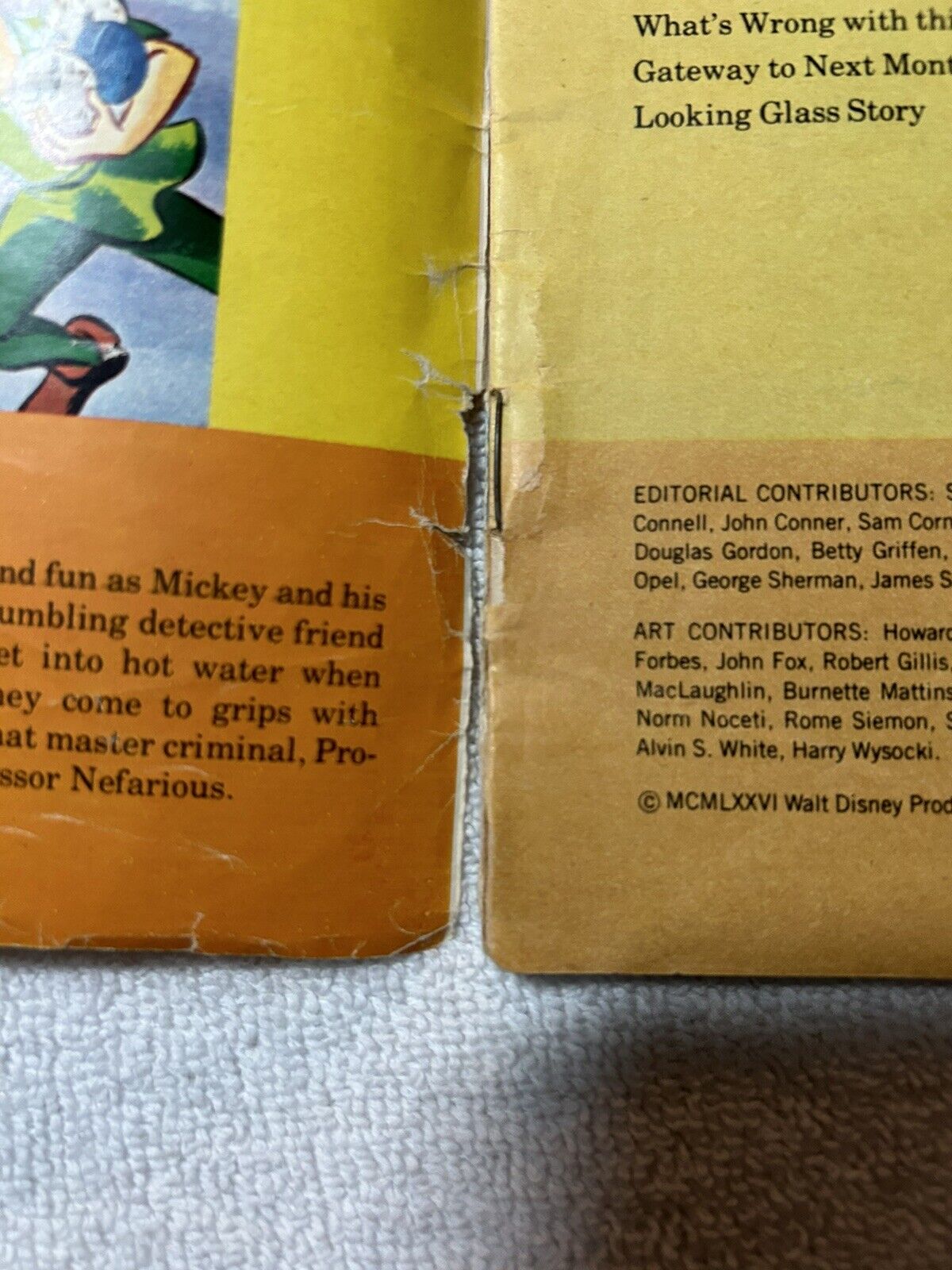 DISNEY MAGAZINE September Issue 1976 Mickey & the Sleuth, Bob Hope, Draw DonaldÂ 
