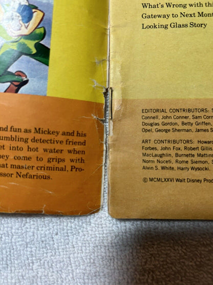 DISNEY MAGAZINE September Issue 1976 Mickey & the Sleuth, Bob Hope, Draw DonaldÂ 