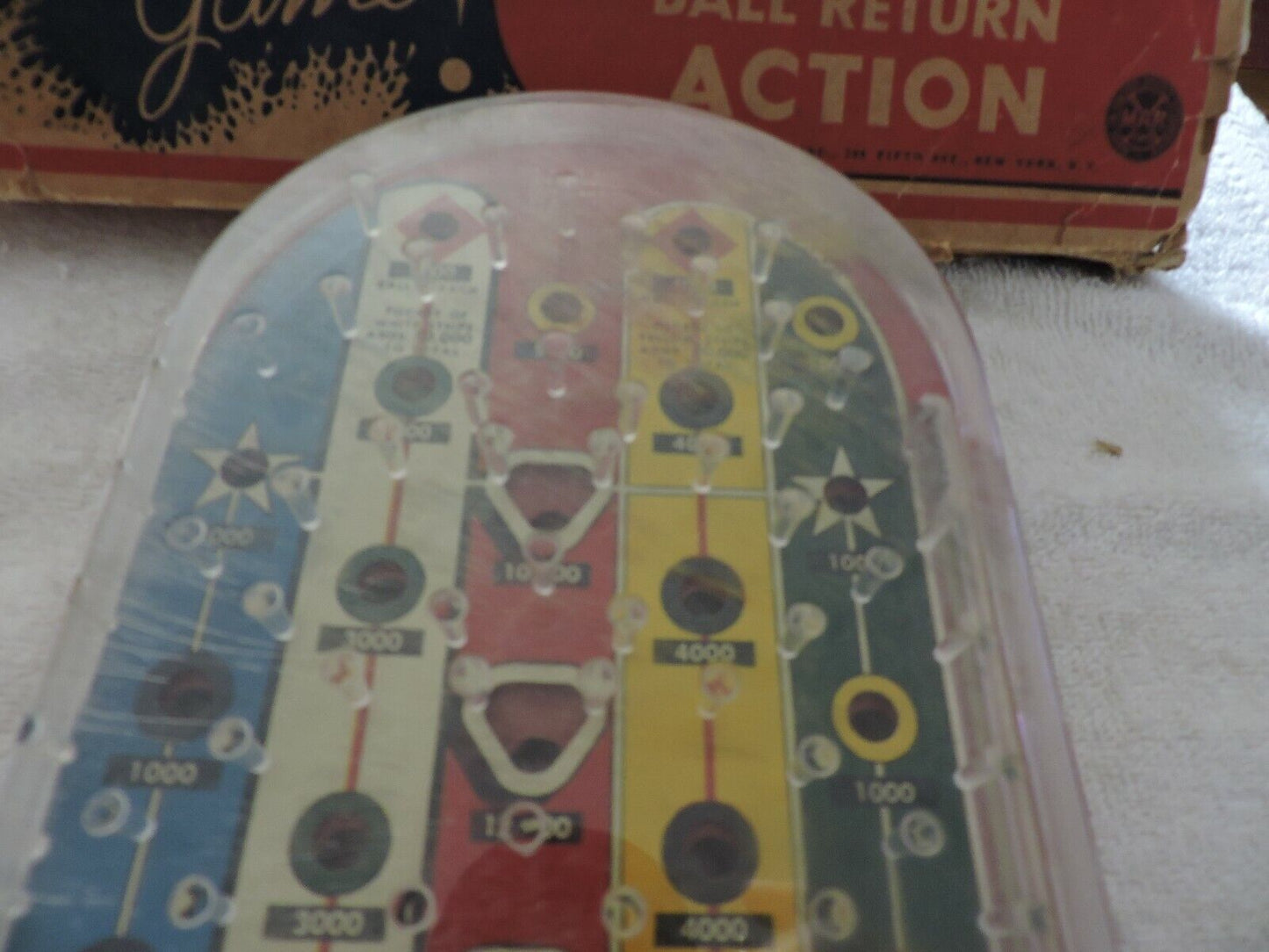 Scores and Stripes Bagatelle Game (mid 1900's)