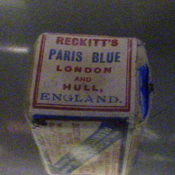 Vintage "RECKITT'S" Paris Blue,Soap Bar ~ NEW YORK, AUSTRALIA & AFRICA