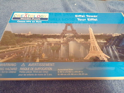 Eiffel Tower Assembly Puzzle (8.46in x 8.46in x 20.87in)