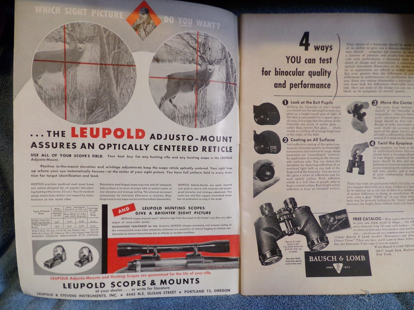 Vintage AMERICAN RIFLEMAN Magazine, JANUARY 1955, Very good condition
