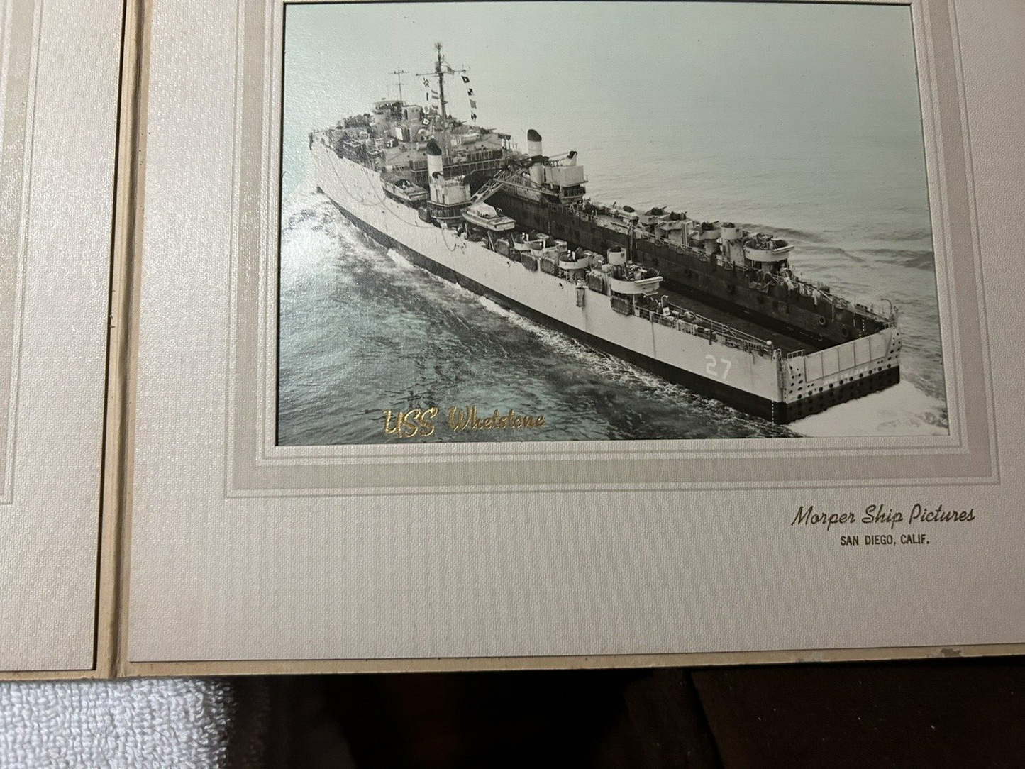 USS WHETSTONE LSD-27, MORPER SHIP PICTURES SAN DIEGO CA