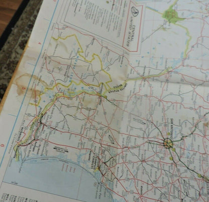 Zephyr Motor Oil Gasoline Central and Western United States Map 1971