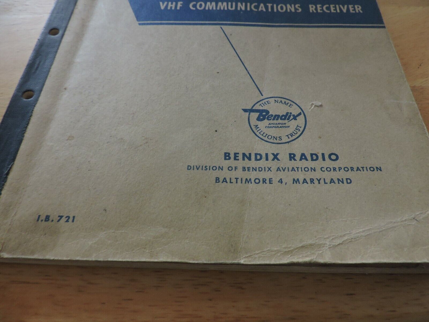 TYPE RA-18C VHF COMMUNICATIONS RECEIVER INSTRUCTION BOOK 1955