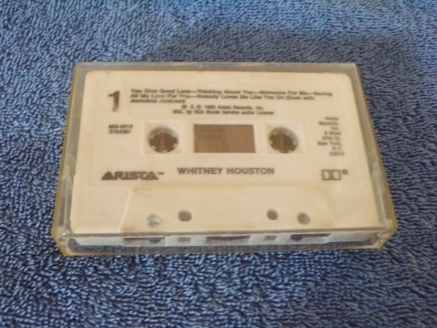 Whitney Houston Album Cassette Tape (RCA Records) 1985