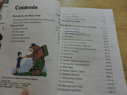 The Big Bear Cub Scout Book 1984 Boy Scouts of America Vintage BSA