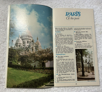 PARIS & ITS OUTLYING REGION, OFFICE de tourisme de PARIS  1975