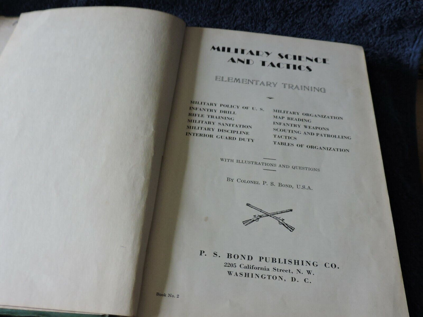 MILITARY SCIENCE AND TACTICS ELEMENTARY TRAINING-1943
