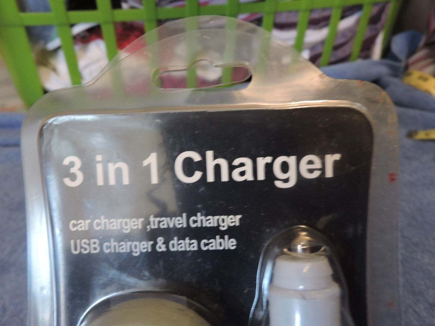 3-in-1 Phone Charger Pack (Car/Travel/Data)