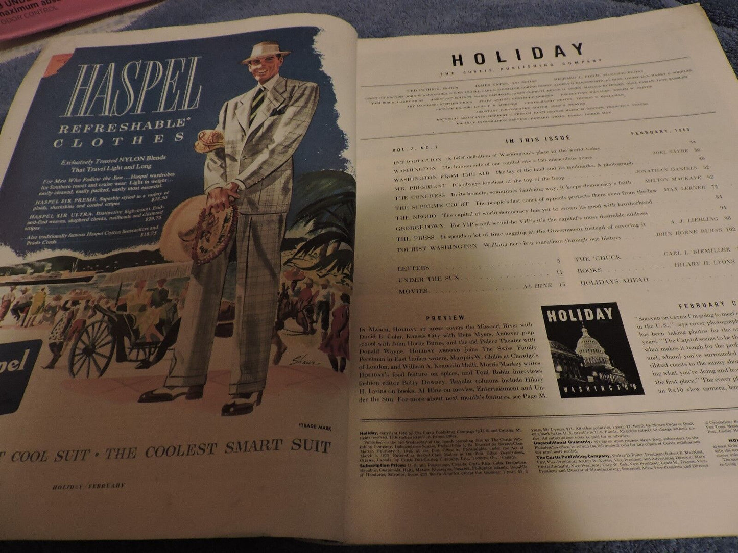 Holiday Magazine: Washington, D.C. Edition (Feb. 1950 Edition)