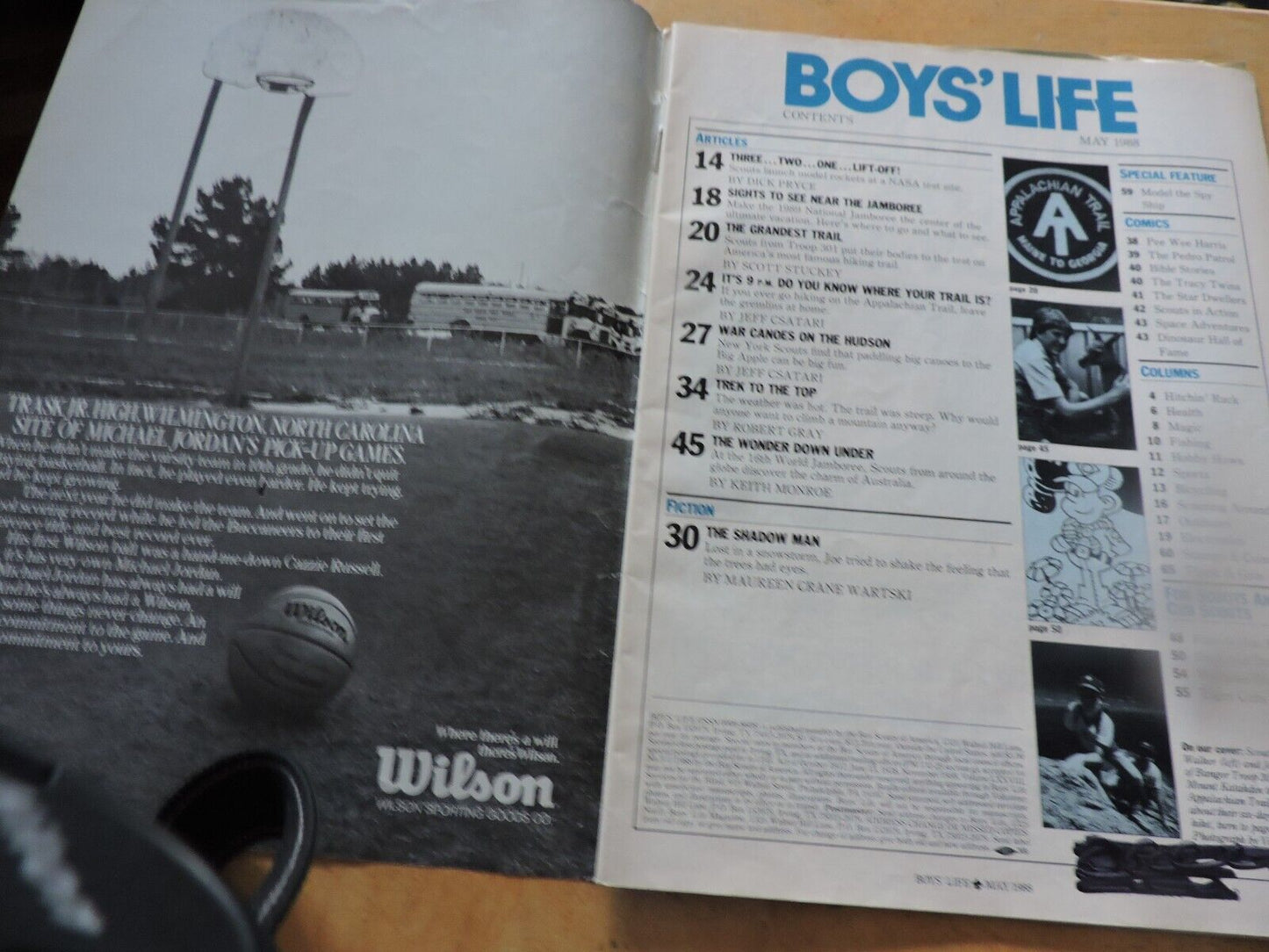 BOYS' LIFE MAGAZINE-MAY 1988--SPECIAL OUTDOOR ISSUE
