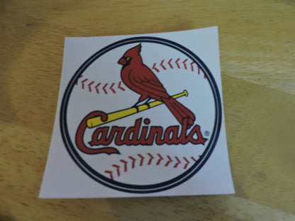 ST. LOUIS CARDINALS STICKERS  4 INCHES ROUND