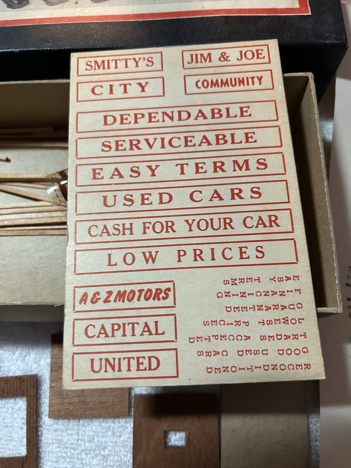 MODEL HOBBIES FOR YOU:  MODEL HOBBIES HO USED CAR LOT KIT
