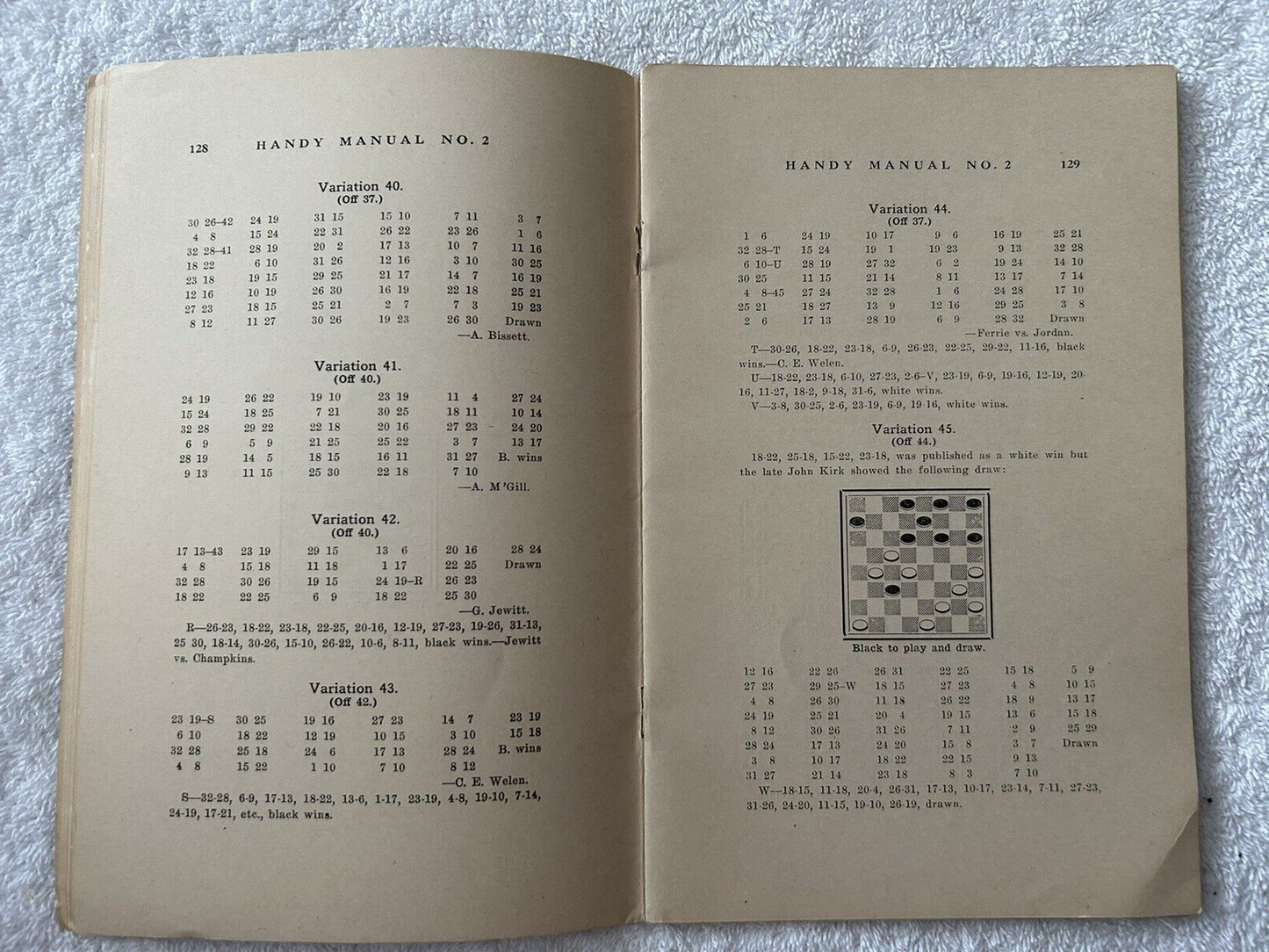 SWITCHER--CHECKERS HANDY MANUAL NO 2 BY P.H. KETCHUM PART 3 1927