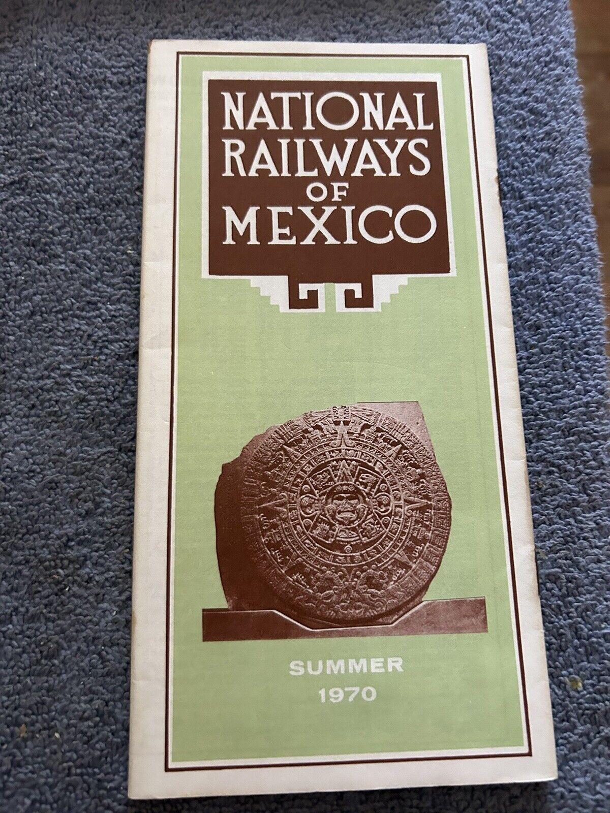 RAILROAD TIMETABLE: NATIONAL RAILWAYS OF MEXICO SUMMER 1970