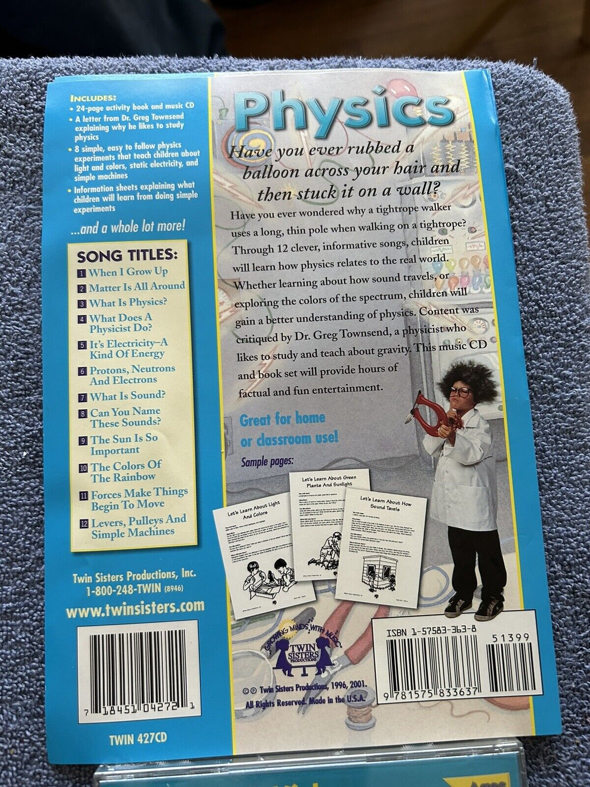 PHYSICS CD AND ACTIVITY BOOK NEW SCIENCE SERIES 1999