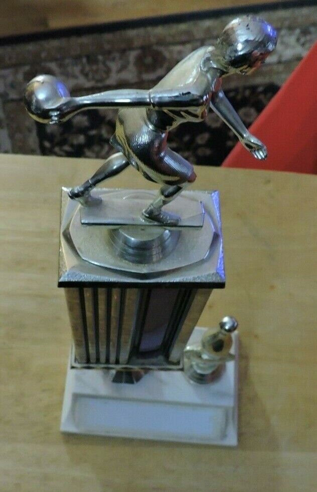 LADY'S  BOWLING TROPHY 14 X 5.5 X 3.75 INCHES