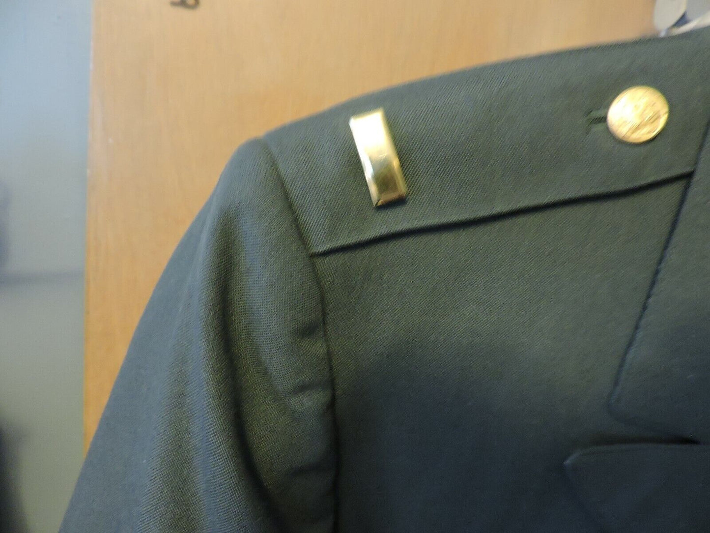 United States Army Dress Jacket (Green, Size 38L) with 1st Army Division Patch