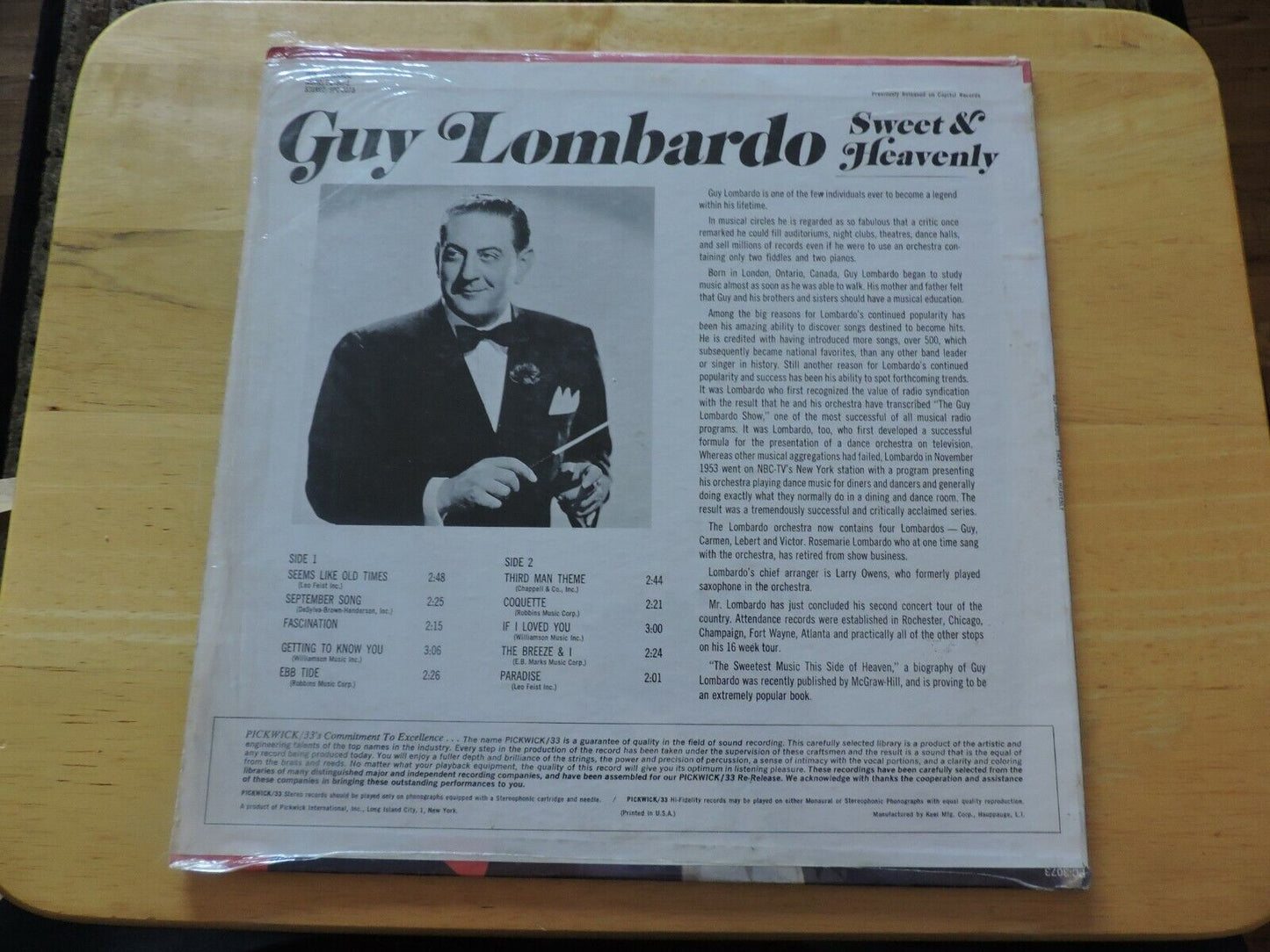 Guy Lombardo Sweet & Heavenly Vinyl Album