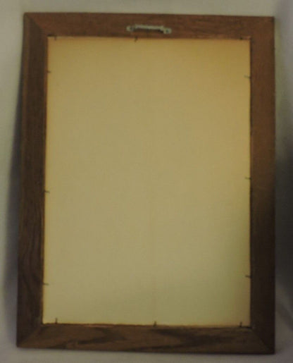 Framed and Signed (Himmel) Needle Point Portrait of Boy with Animals 1984