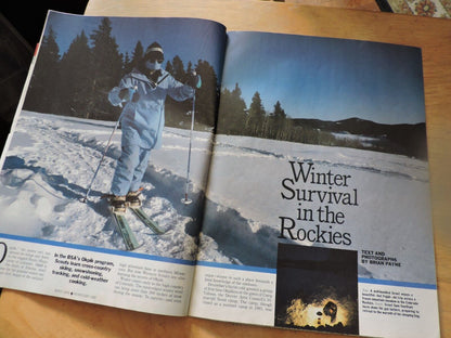 BOYS' LIFE MAGAZINE:  FEBRUARY 1989 BE PREPARED FOR A ROCKY MOUNTAIN WINTER
